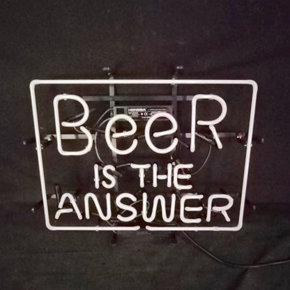 Beer is the Answer Neon Light Sign