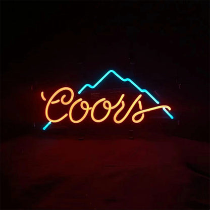 Coors Light Beer Mountain Neon Sign Light