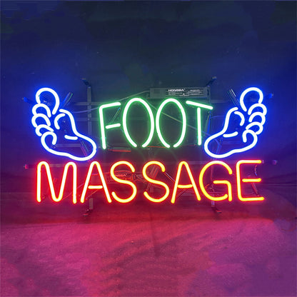 Foot Massage Neon Signs Light