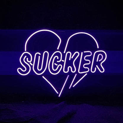 Sucker Heart Neon Signs
