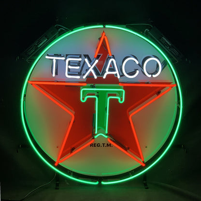 Texaco Gasoline Neon Signs Light